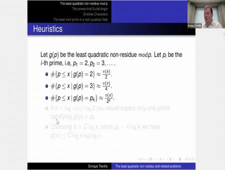 Least quadratic non-residue and related problems