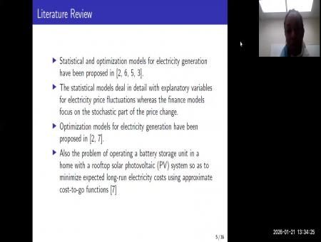 Statistical and Optimization Modelling Frameworks for Generating Electricity in Energy Markets