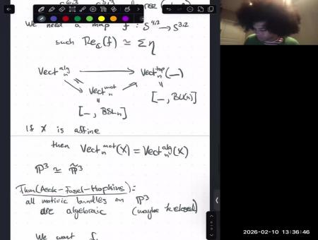 An explicit construction of a rank 2 vector bundle on projective 3-space